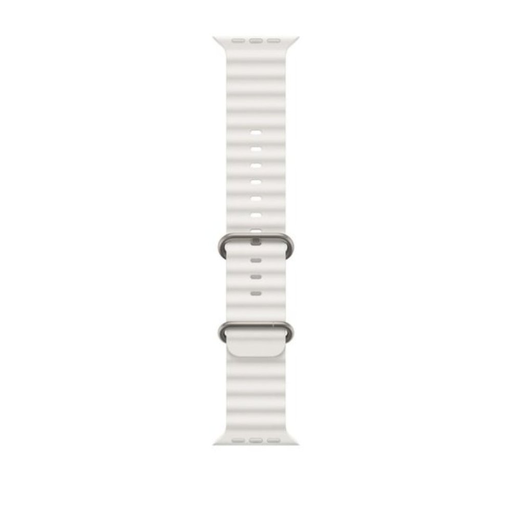 NEW WHITE Silicone Ocean Strap for Apple Watch - Picture 6 of 6